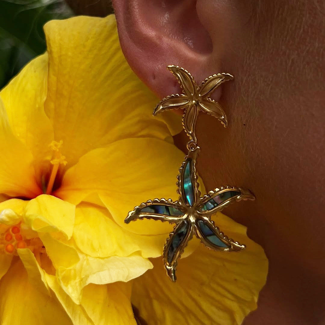 Abigail Bright dream starfish earrings