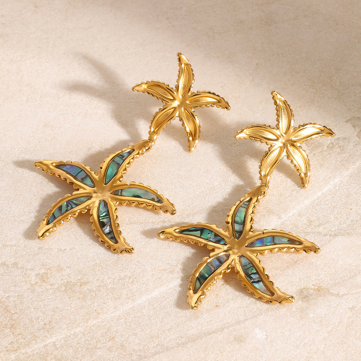 Abigail Bright dream starfish earrings