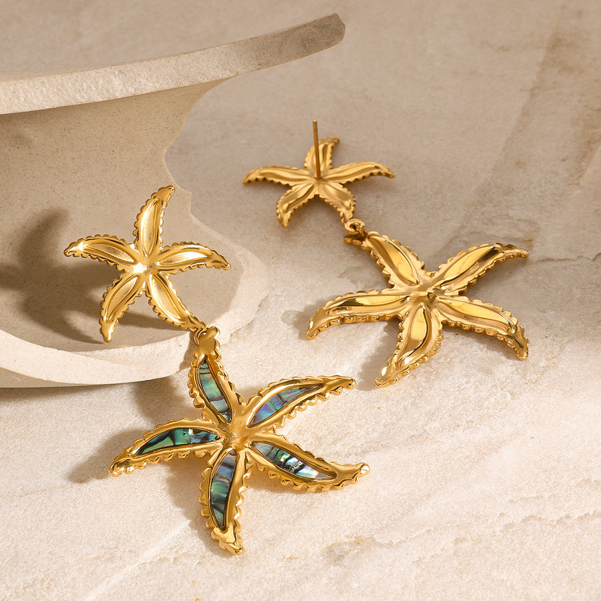 Abigail Bright dream starfish earrings