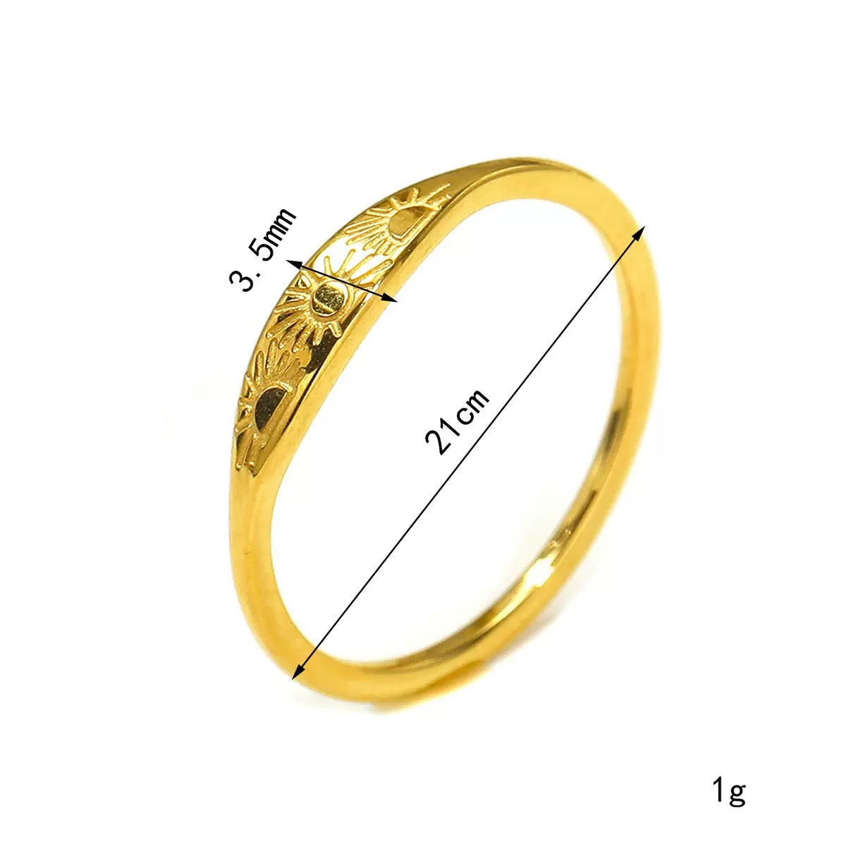 Aitana Sunrise dainty rings