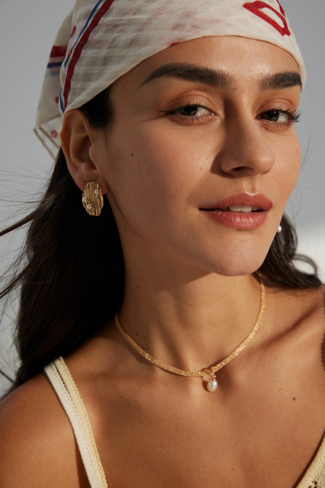 Miami Uneven unique pearl earrings