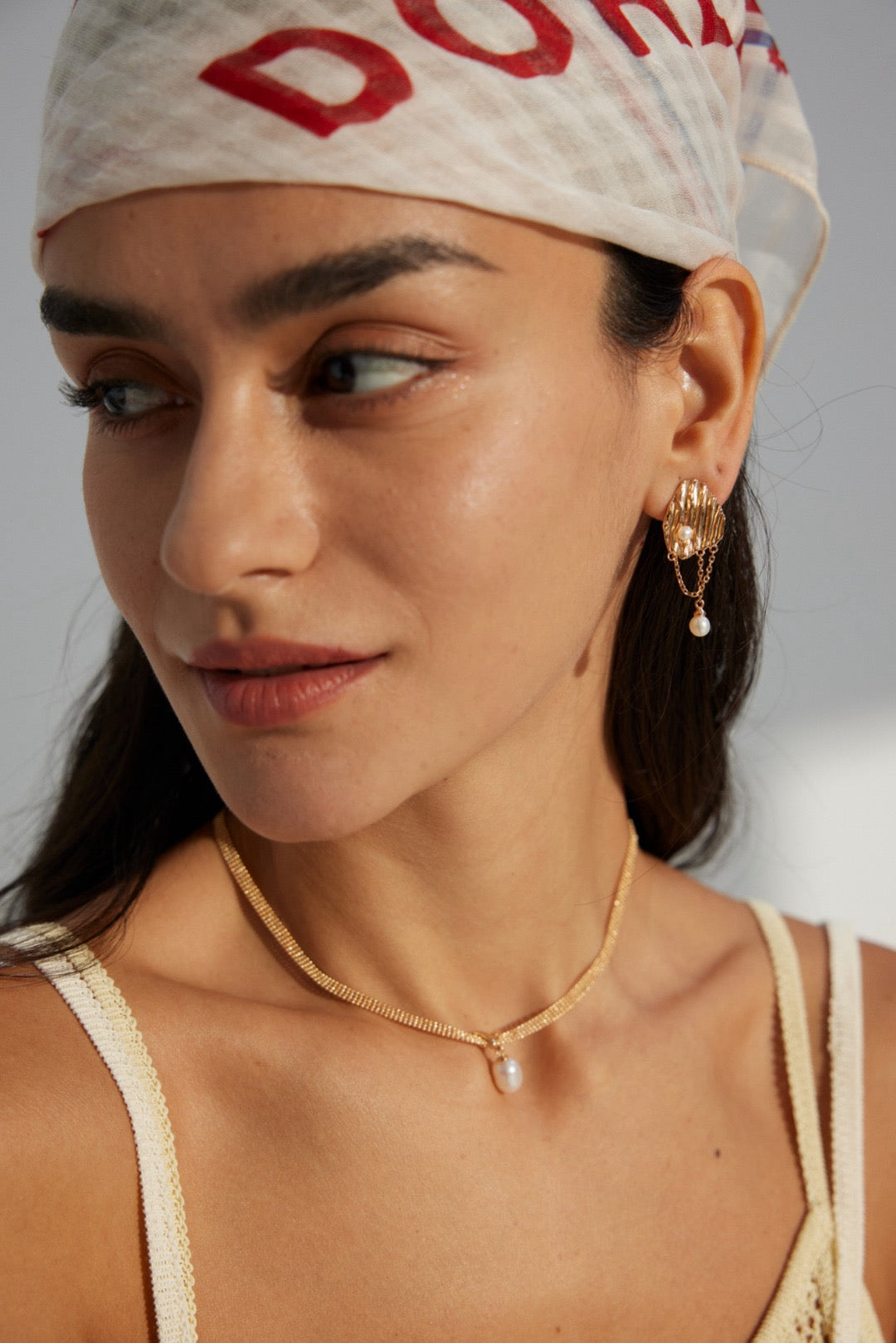 Miami Uneven unique pearl earrings