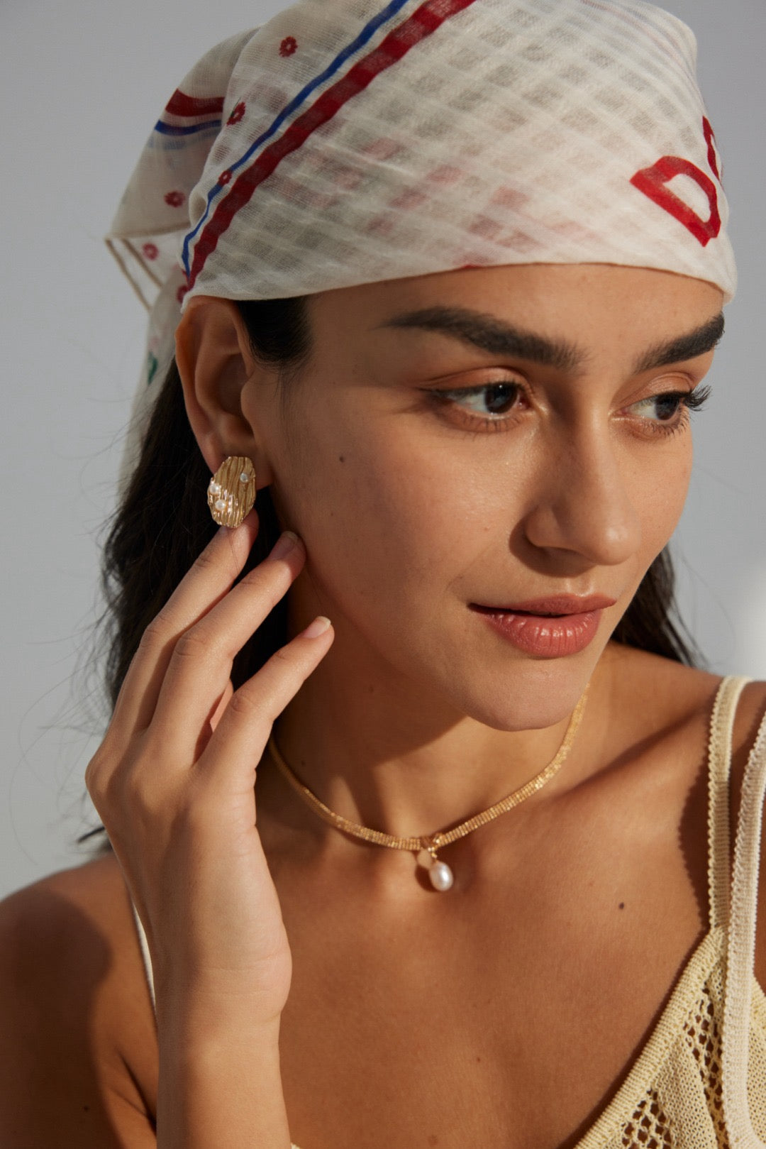 Miami Uneven unique pearl earrings