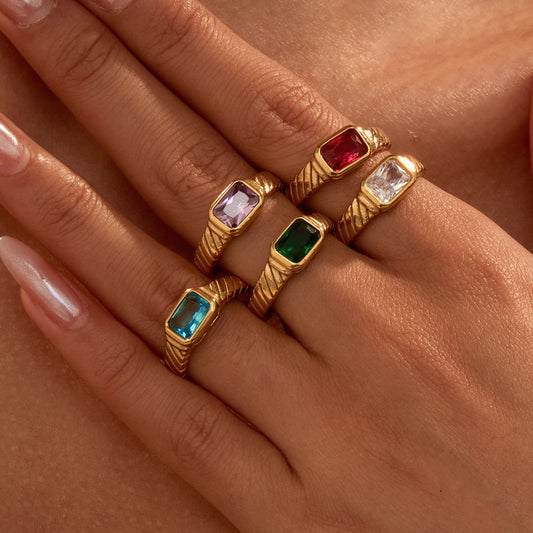 Maggie Square candy rings