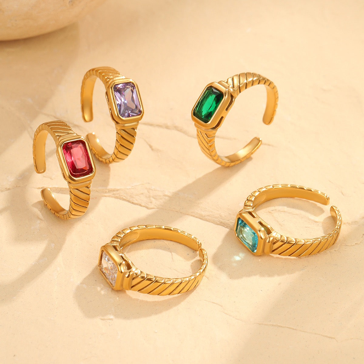 Maggie Square candy rings