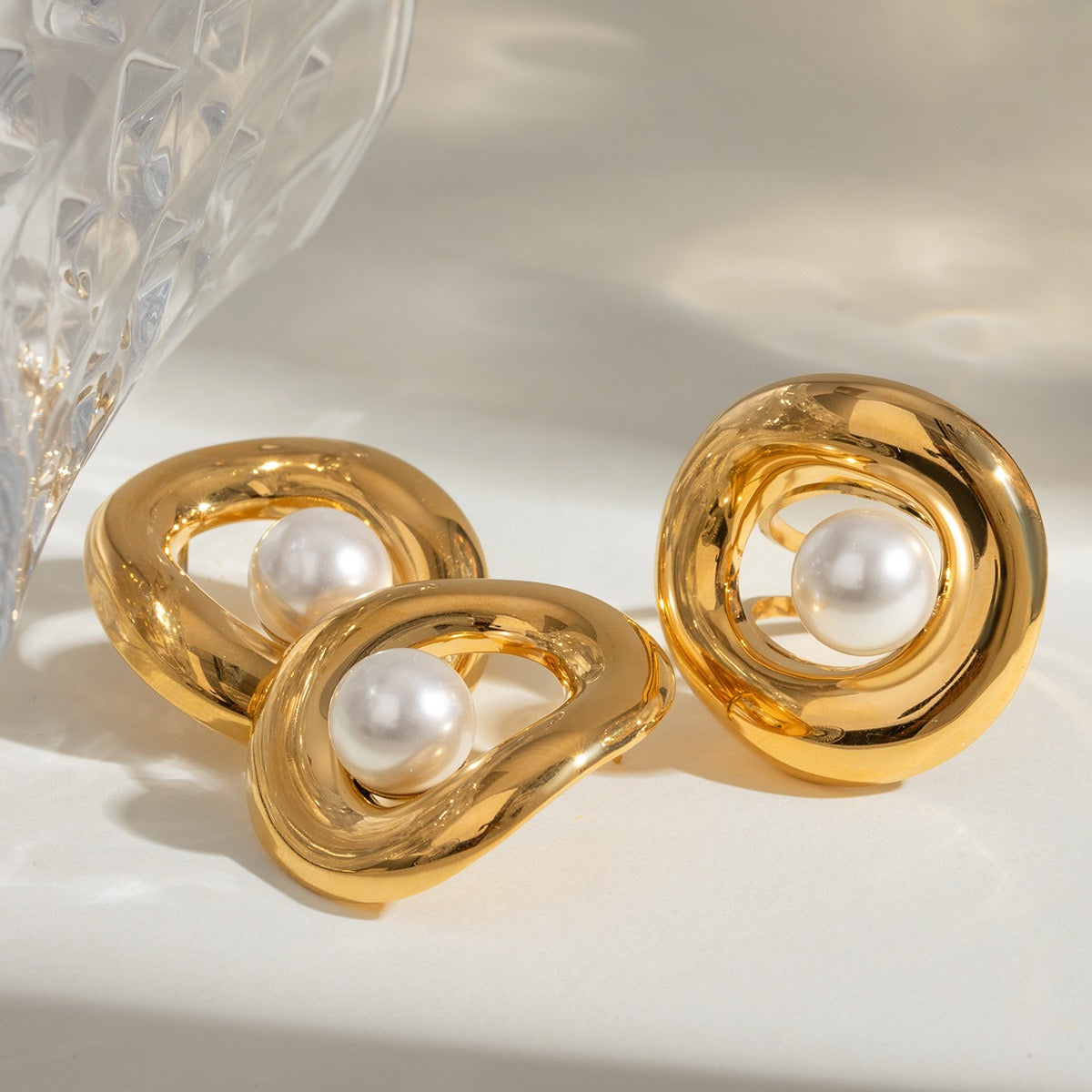 Boronia bulky pearly set