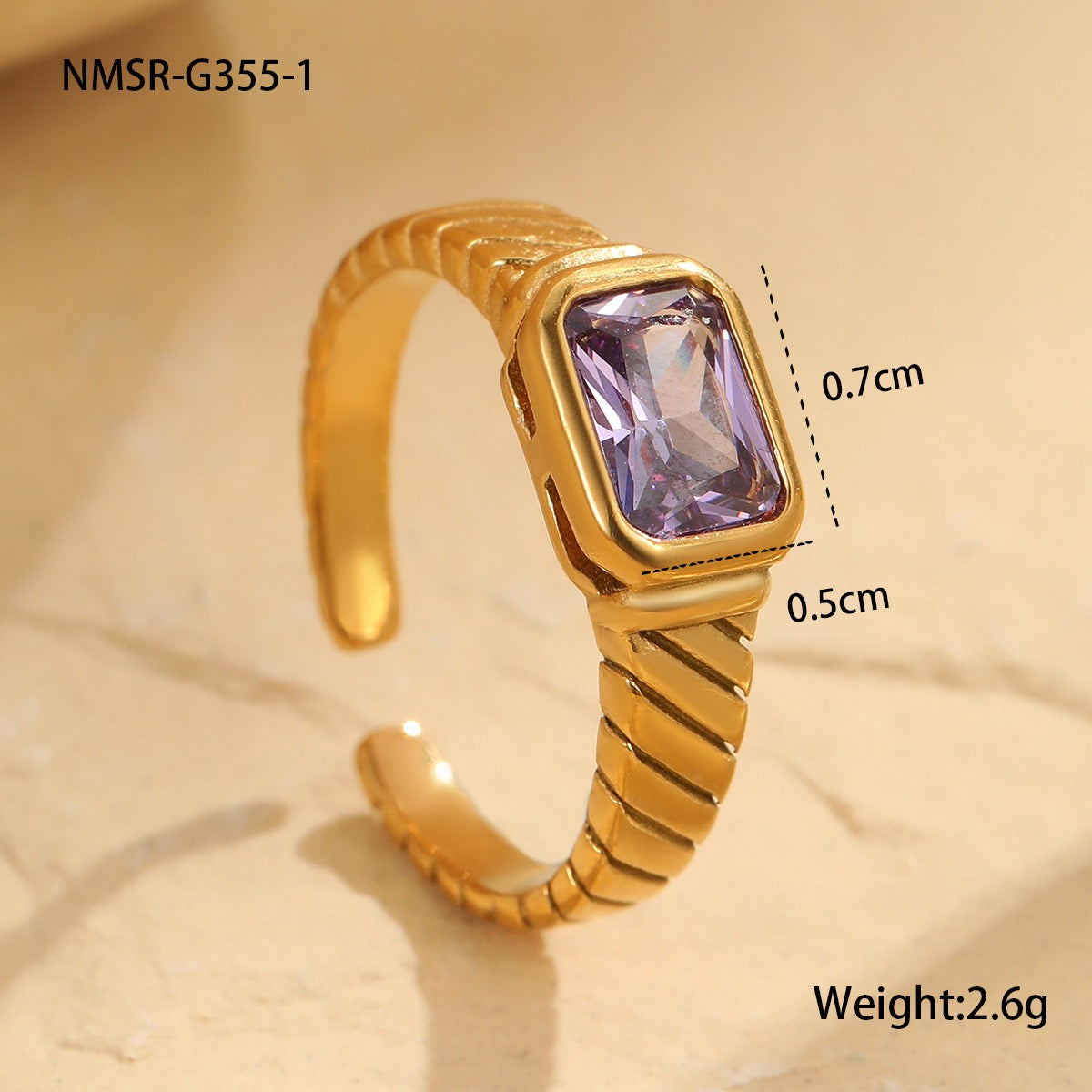 Maggie Square candy rings