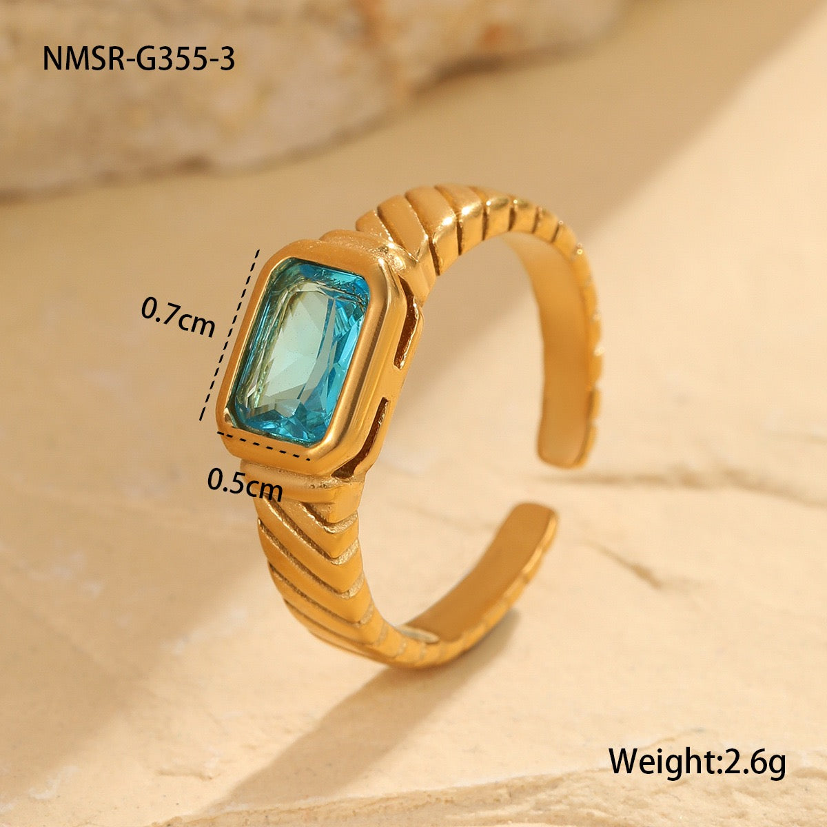 Maggie Square candy rings