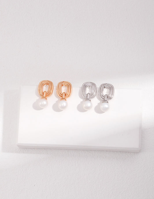 Strathfield Wire up pearl earrings