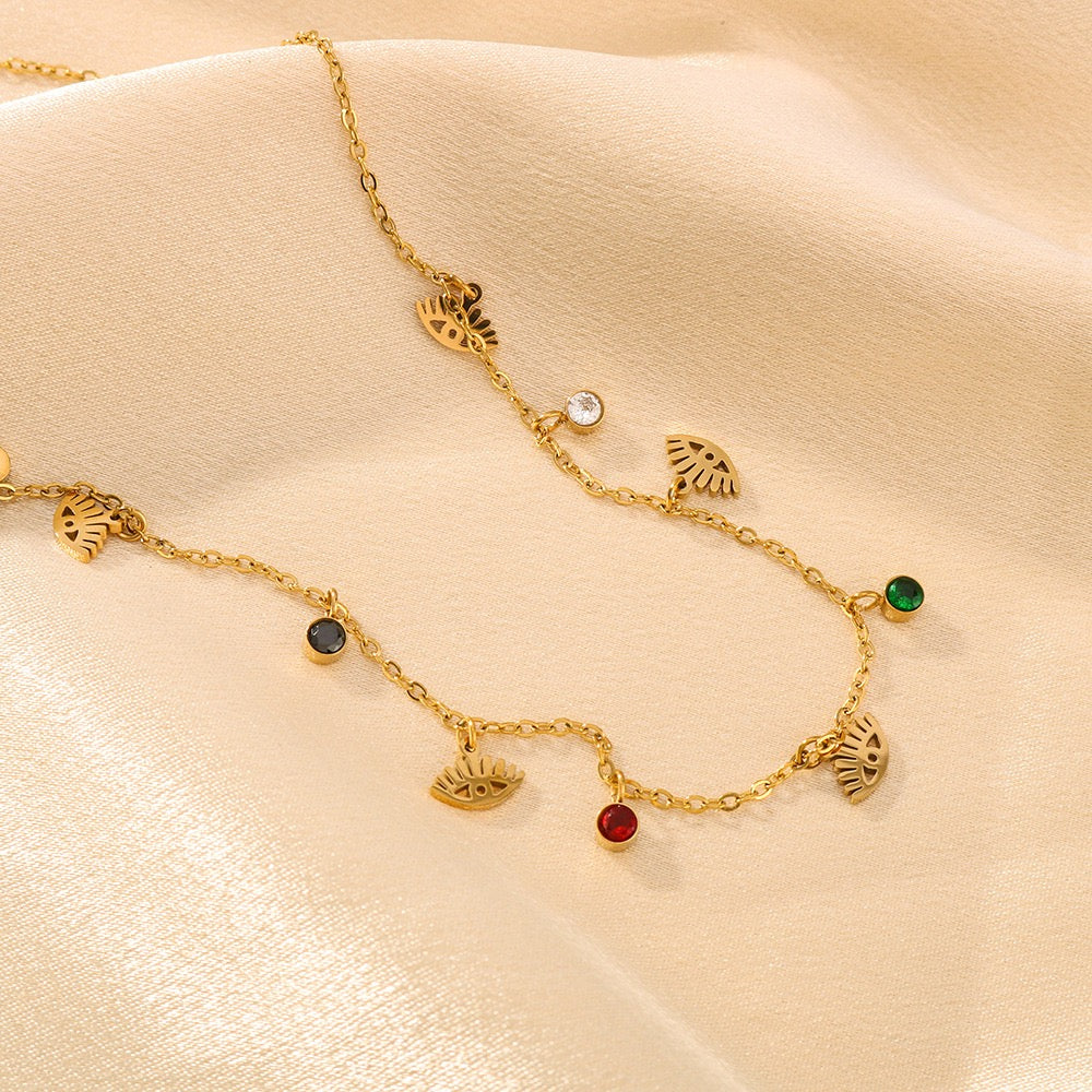 Eyes charm necklace