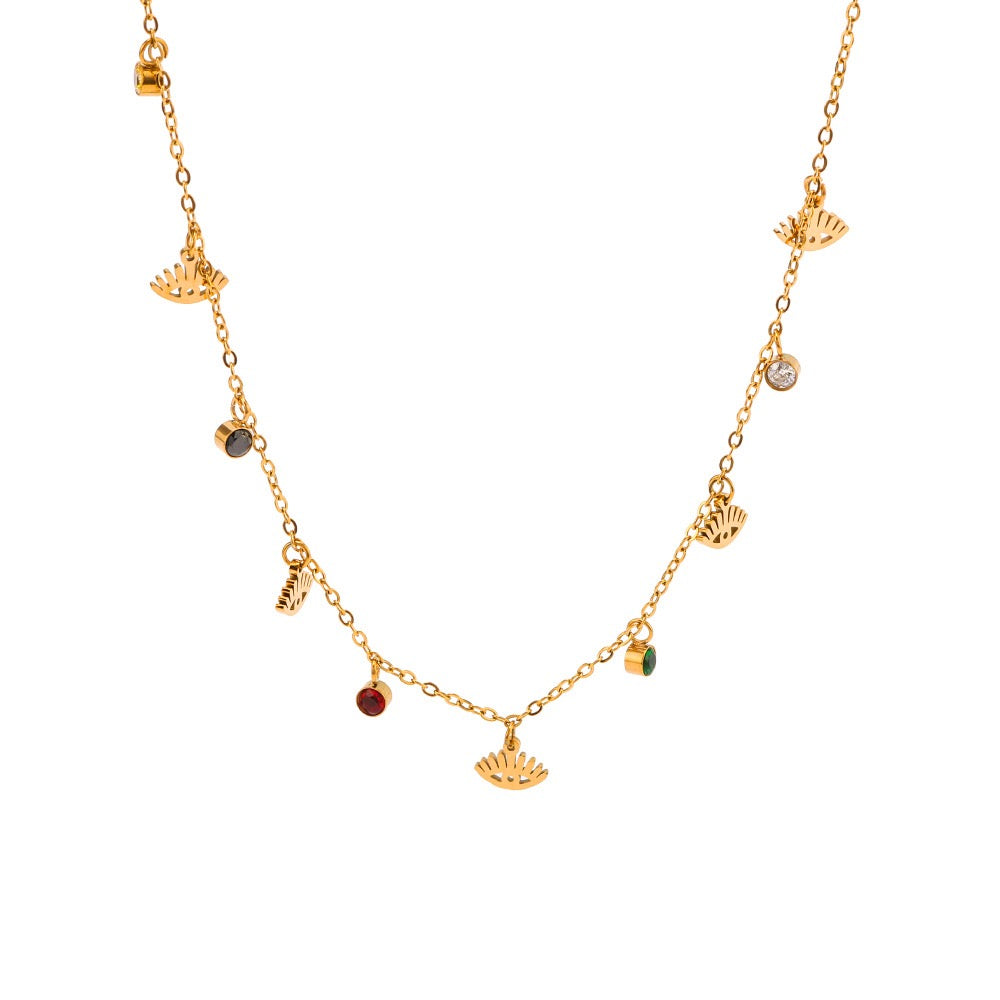 Eyes charm necklace