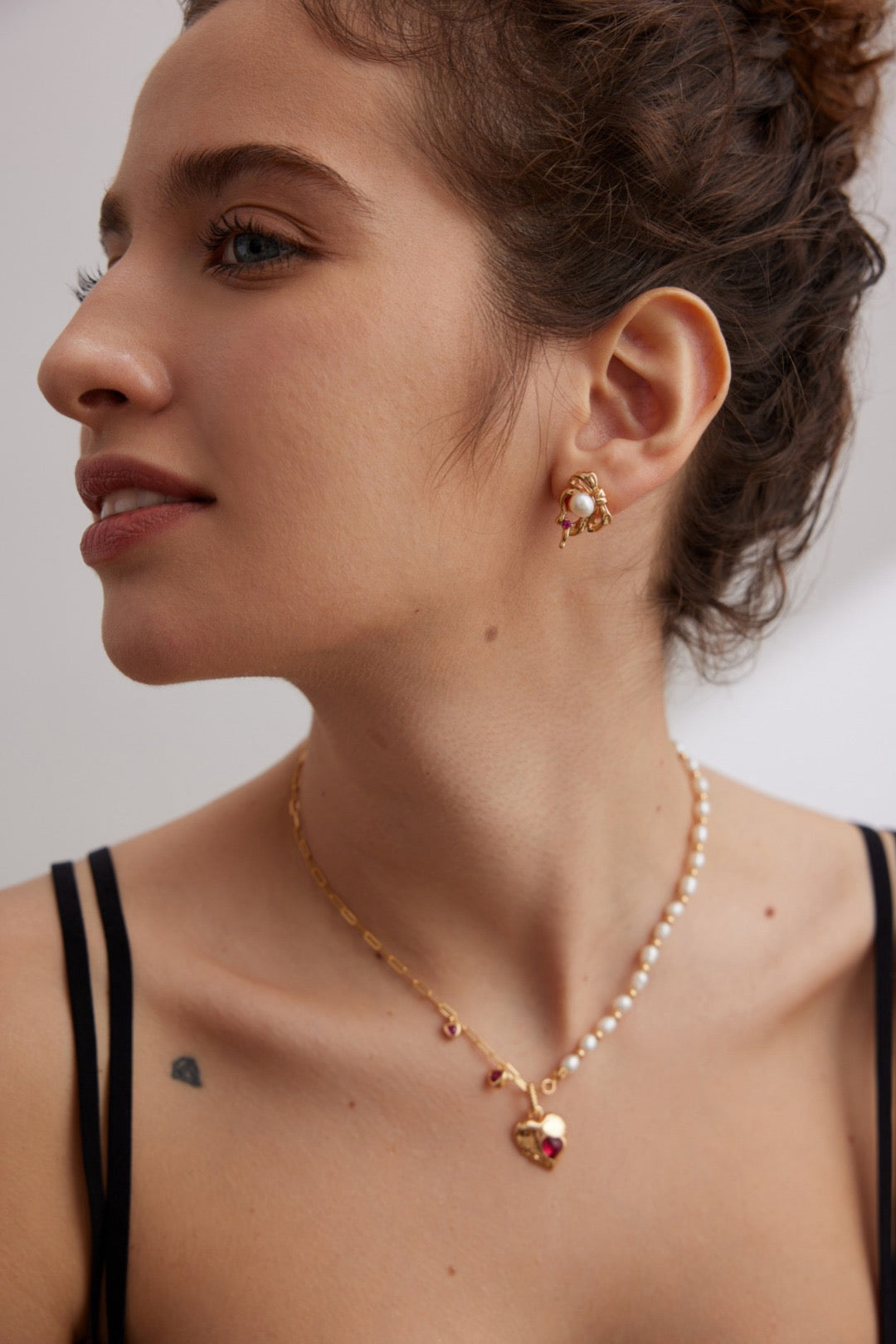 Kensington Red corundum earrings