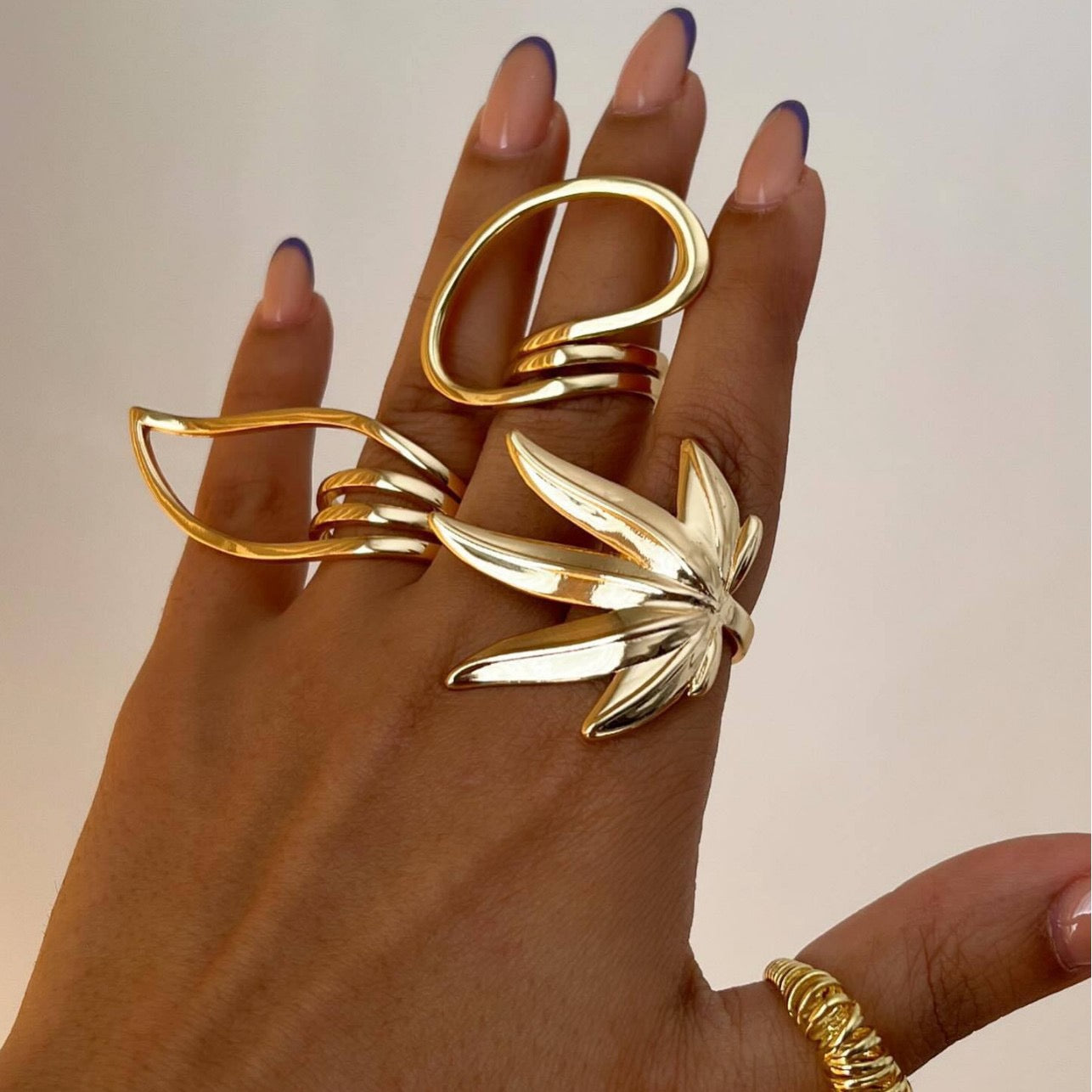 Monala maple leaf rings