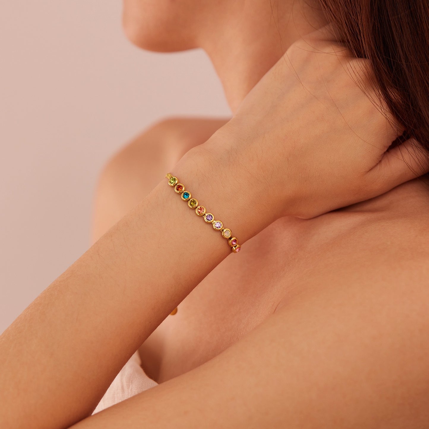 Norman zircon stone bracelet