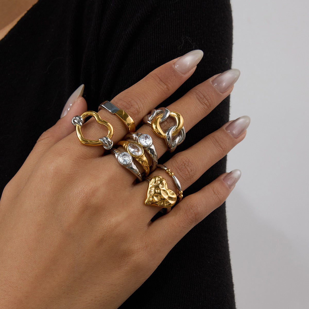 Mix metal rings