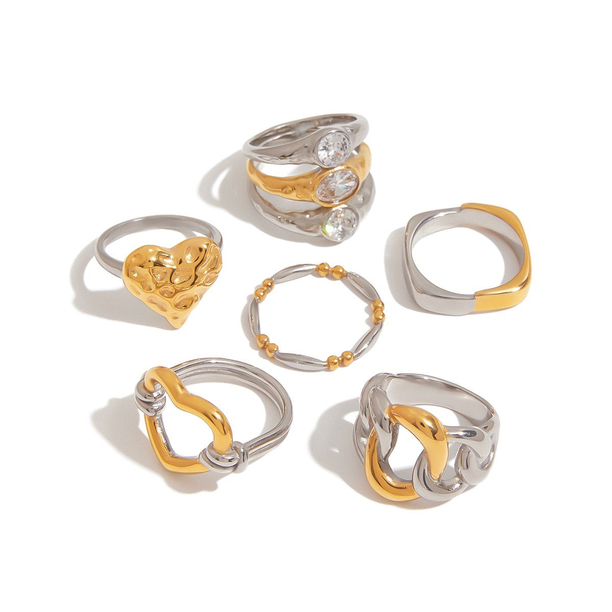 Mix metal rings