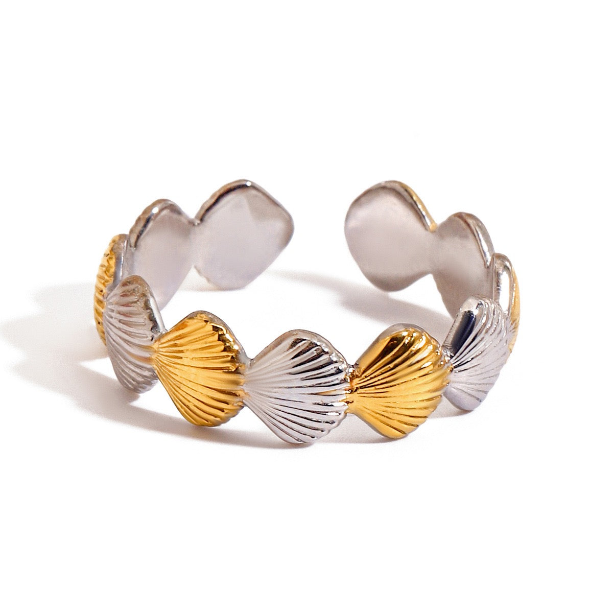 Beachside star shell rings collection