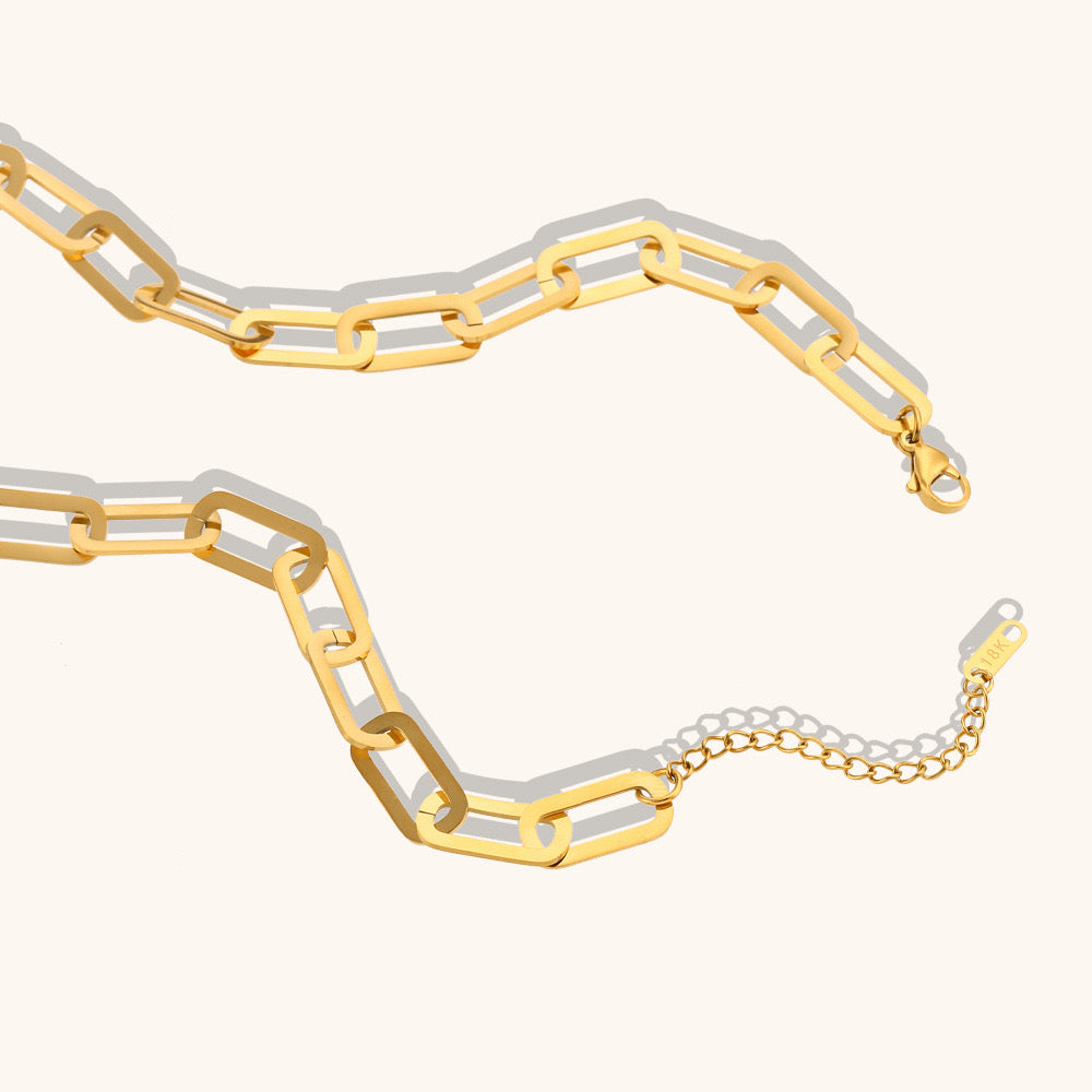 Arisa Big pin necklace bracelet set