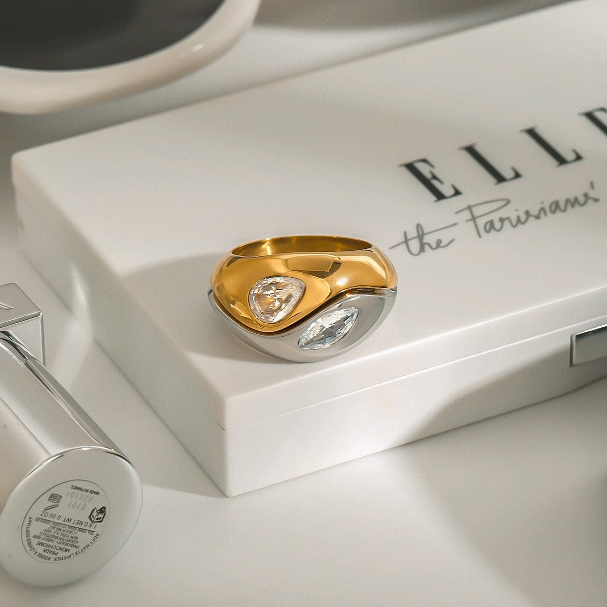 Hewlett twin rings set