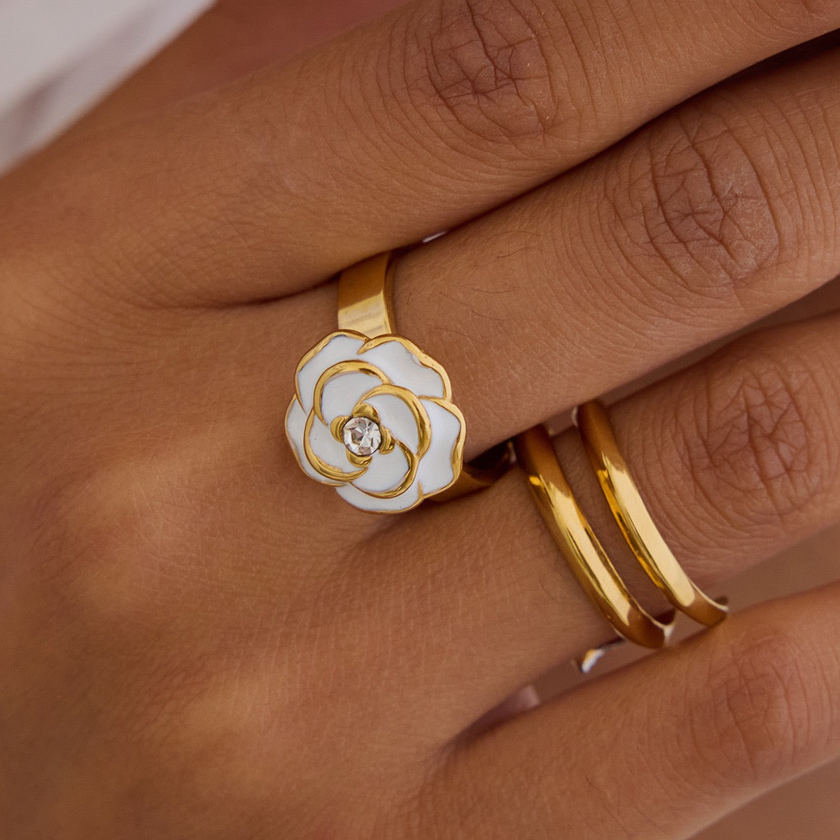 White Rose ring