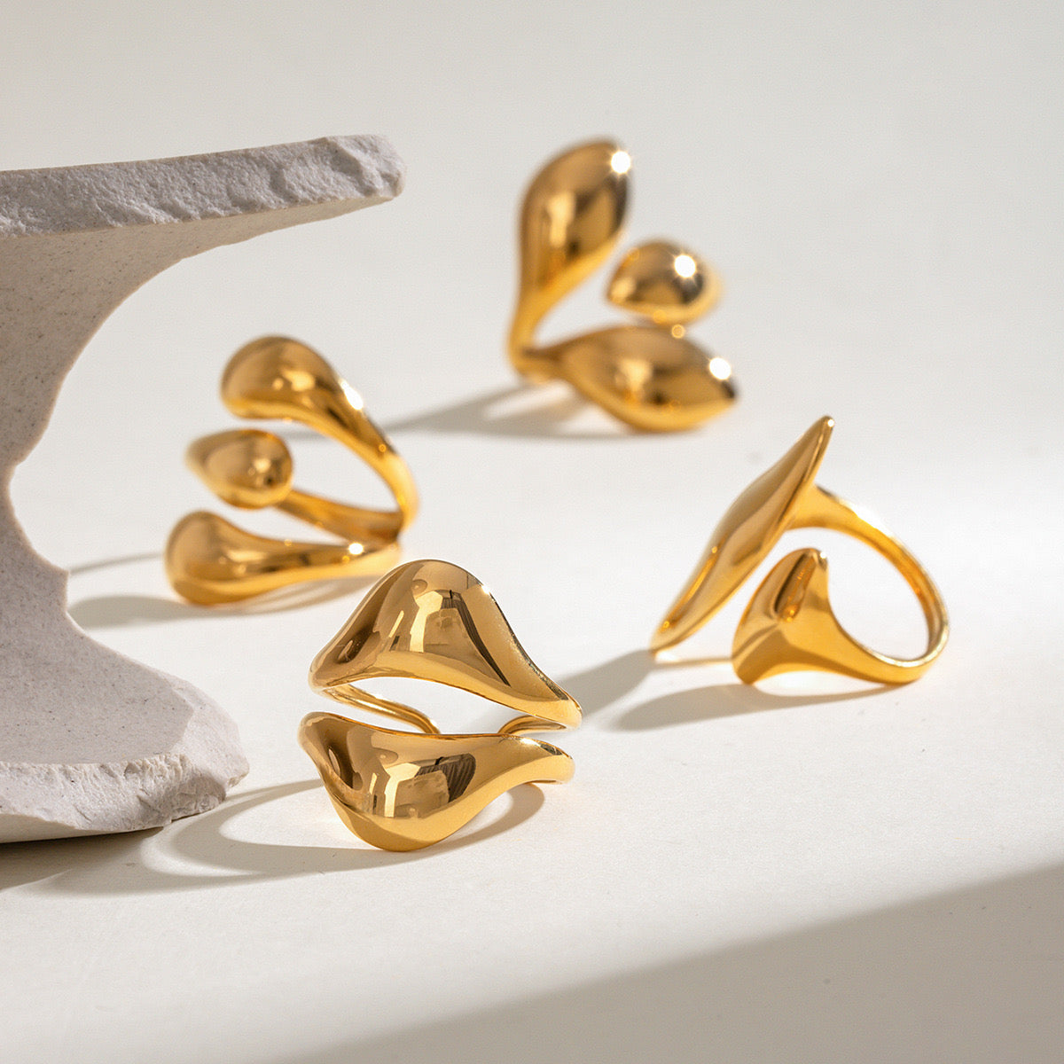 Chelsea Abstract concept rings