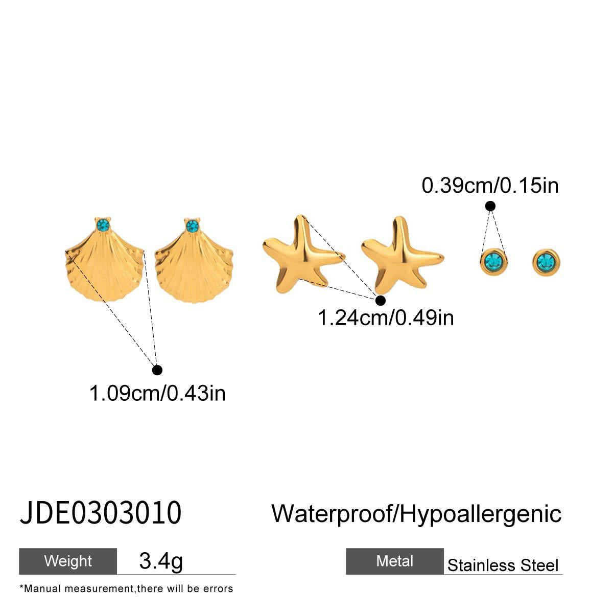 Dainty stacking earrings set