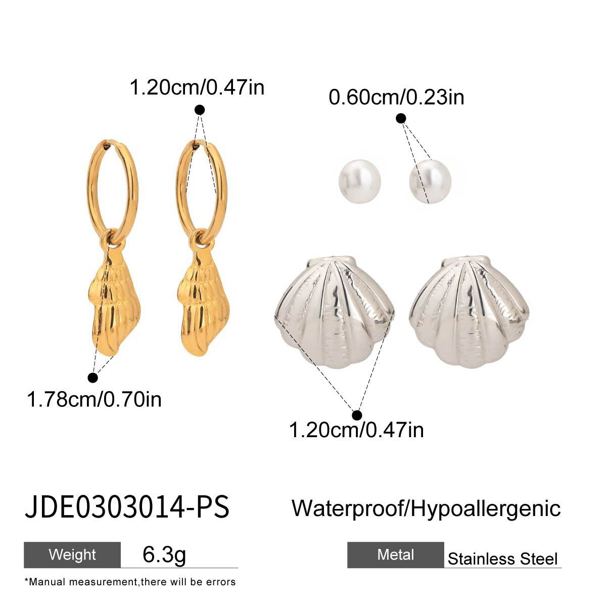 Dainty stacking earrings set