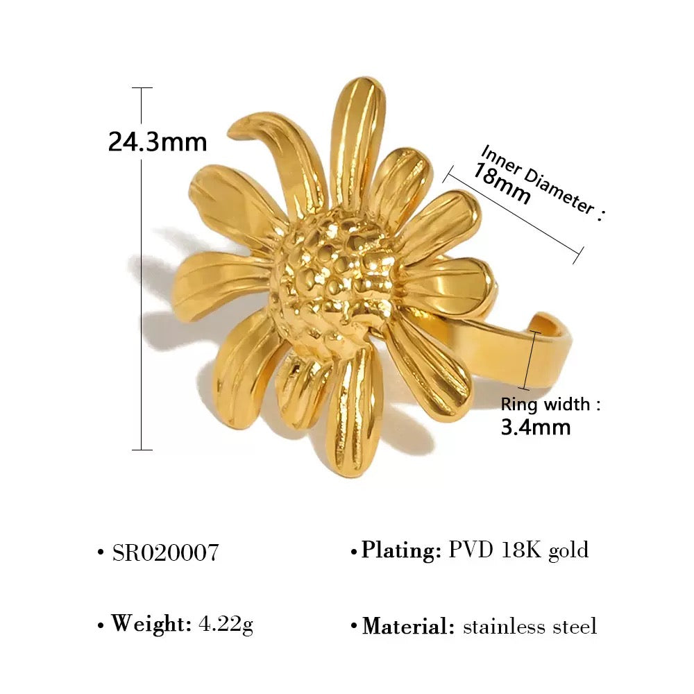 Sunny Sunflower ring
