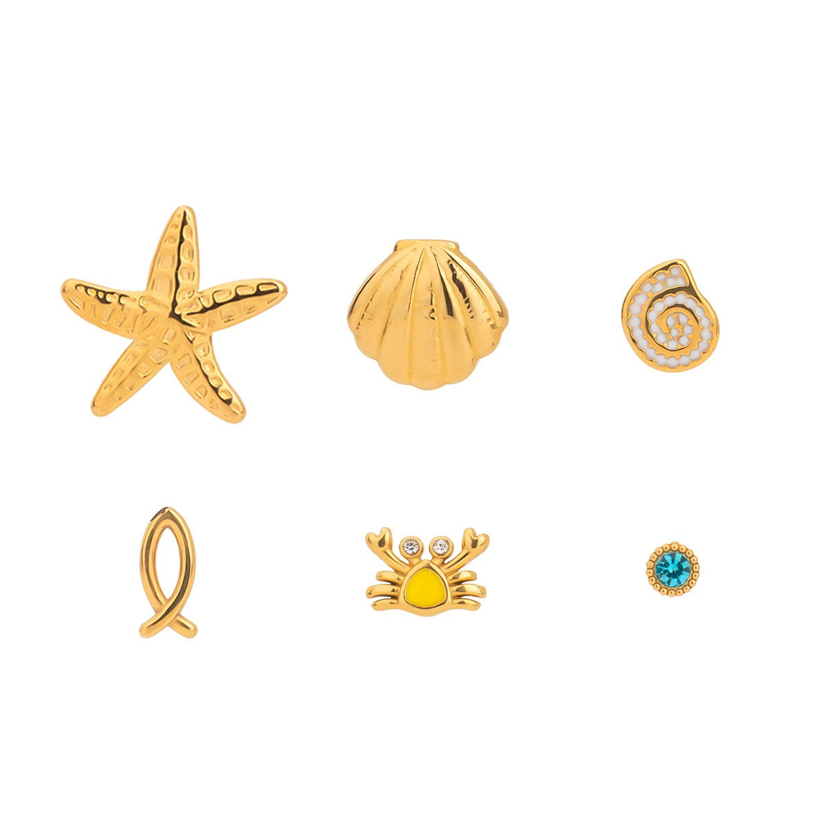 Dainty stacking earrings set