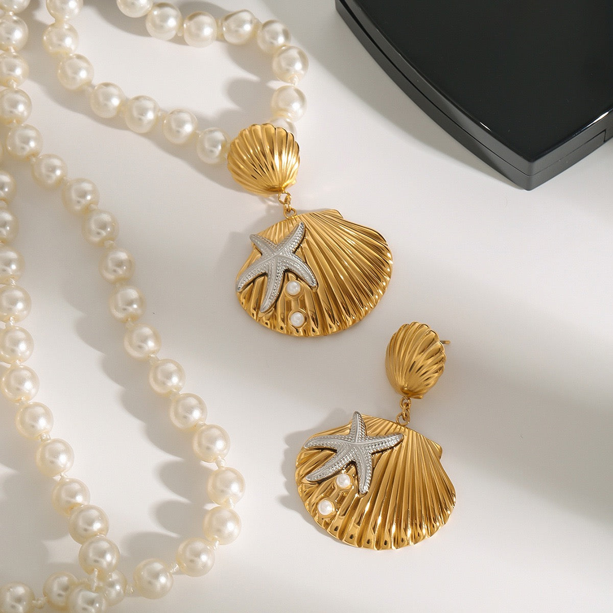 Newington shell earrings
