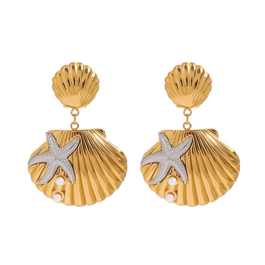 Newington shell earrings