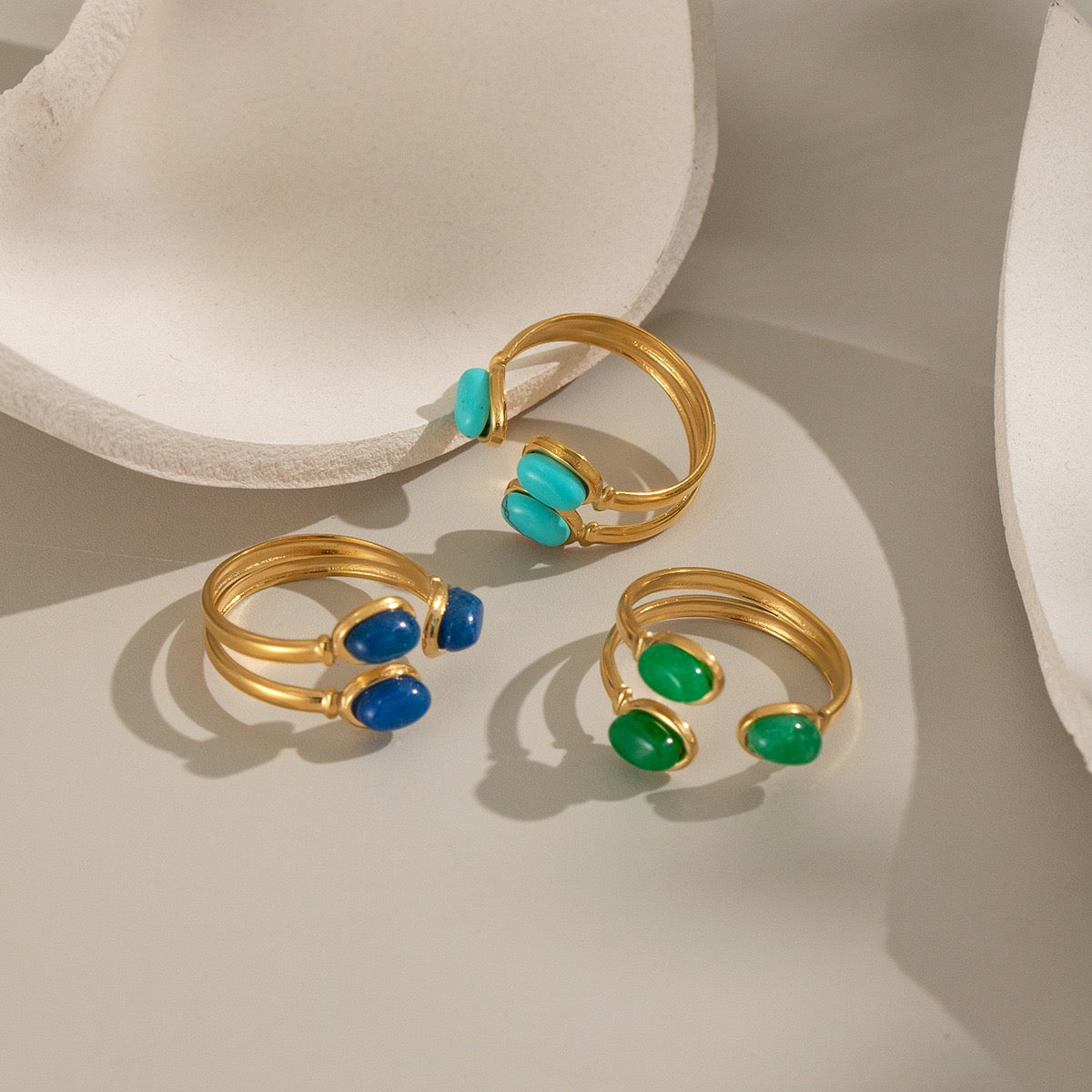 Wilmingson Natural stones rings