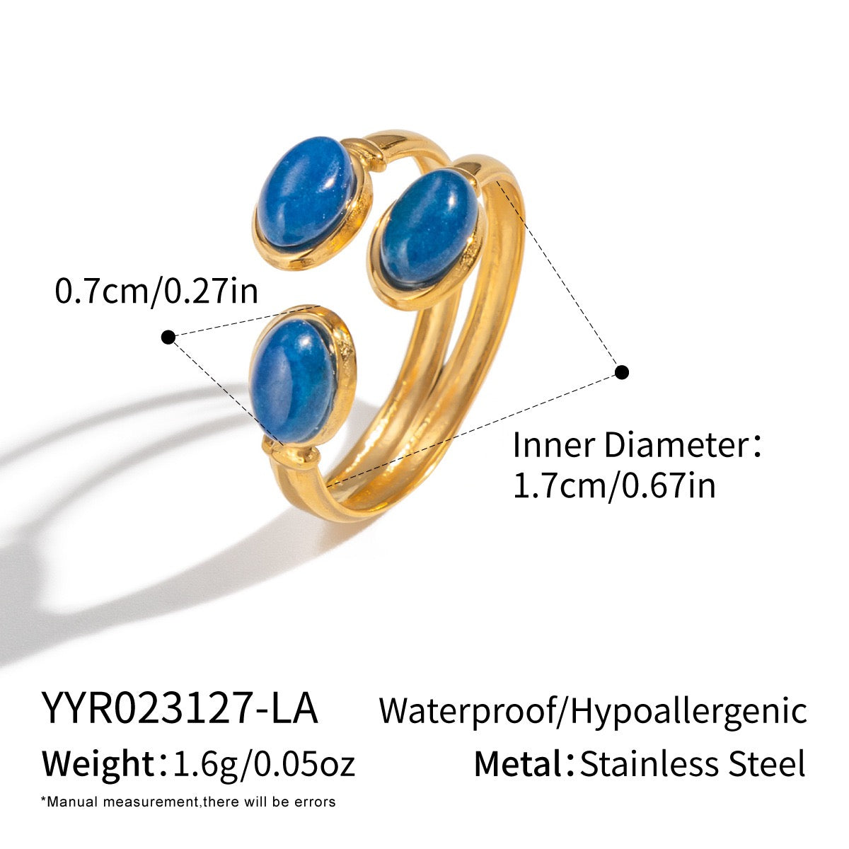 Wilmingson Natural stones rings