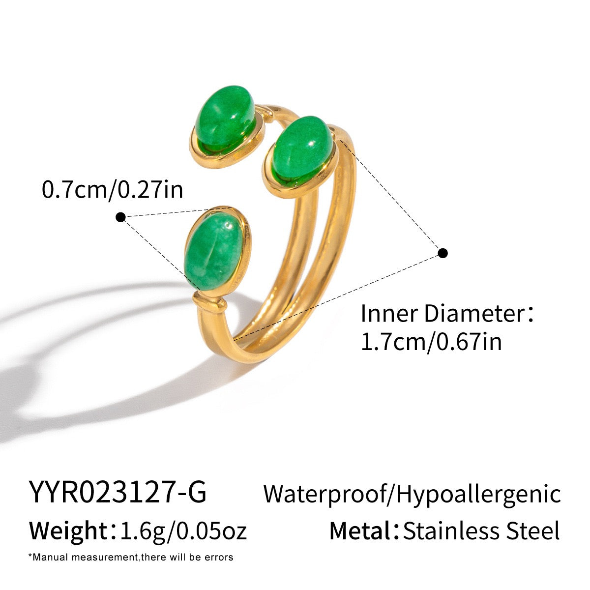 Wilmingson Natural stones rings