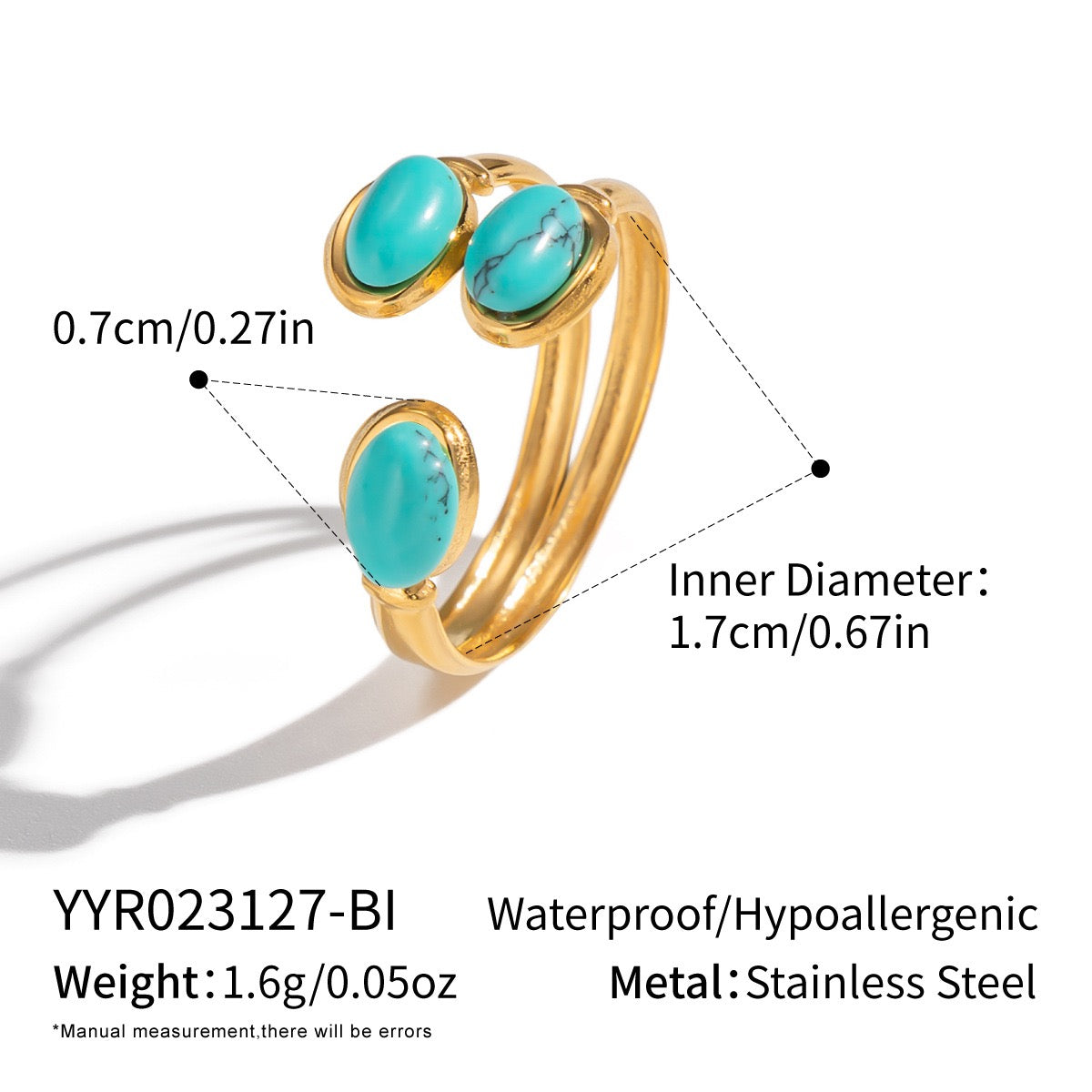 Wilmingson Natural stones rings