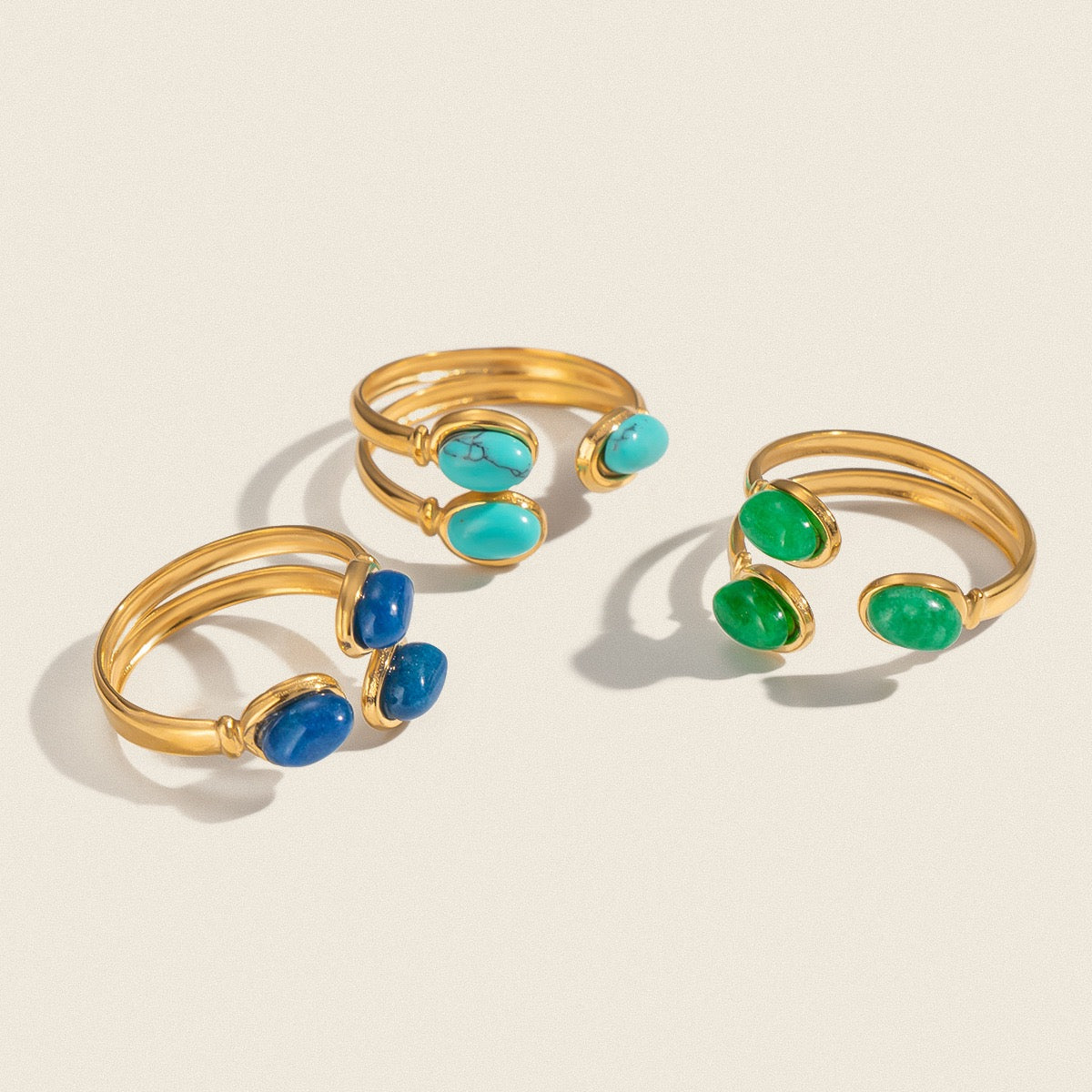 Wilmingson Natural stones rings