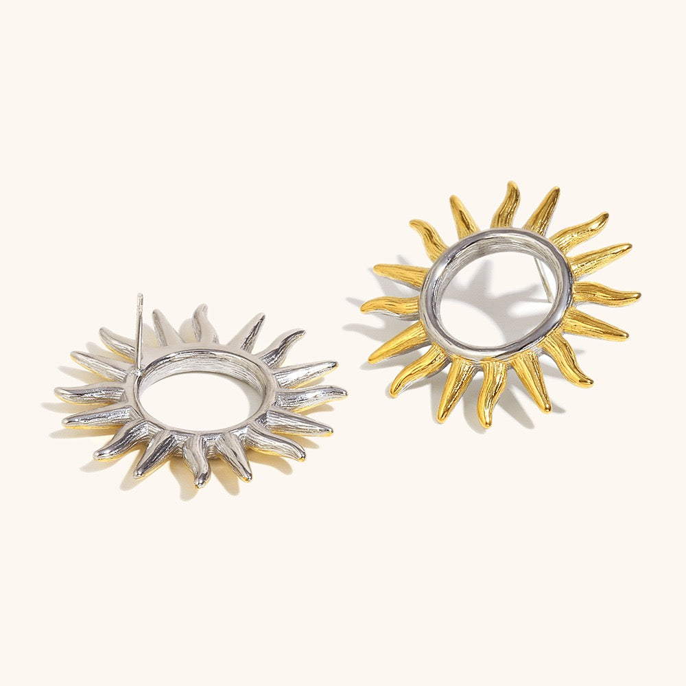 Sun flower earrings