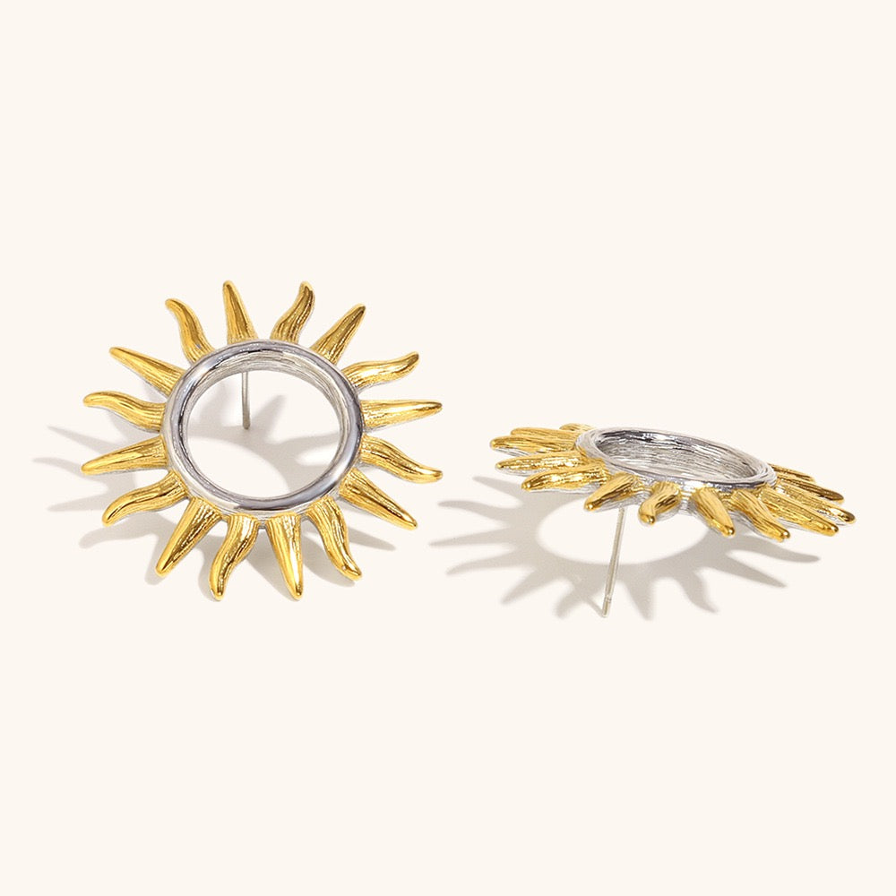 Sun flower earrings
