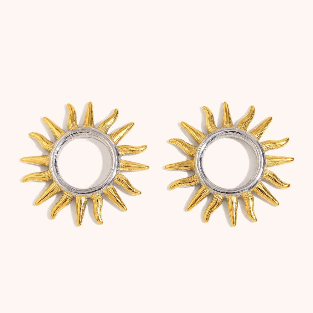 Sun flower earrings