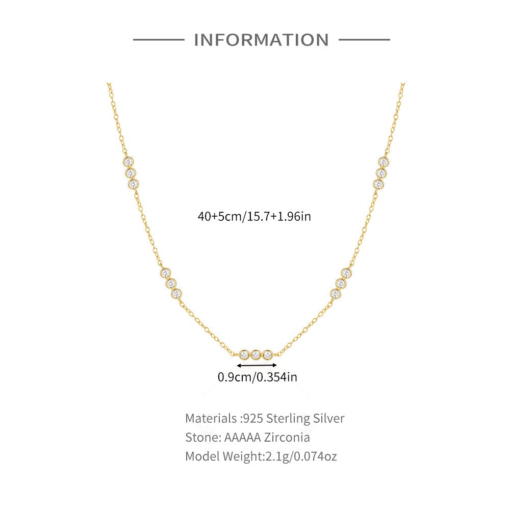 Sterling silver star necklace