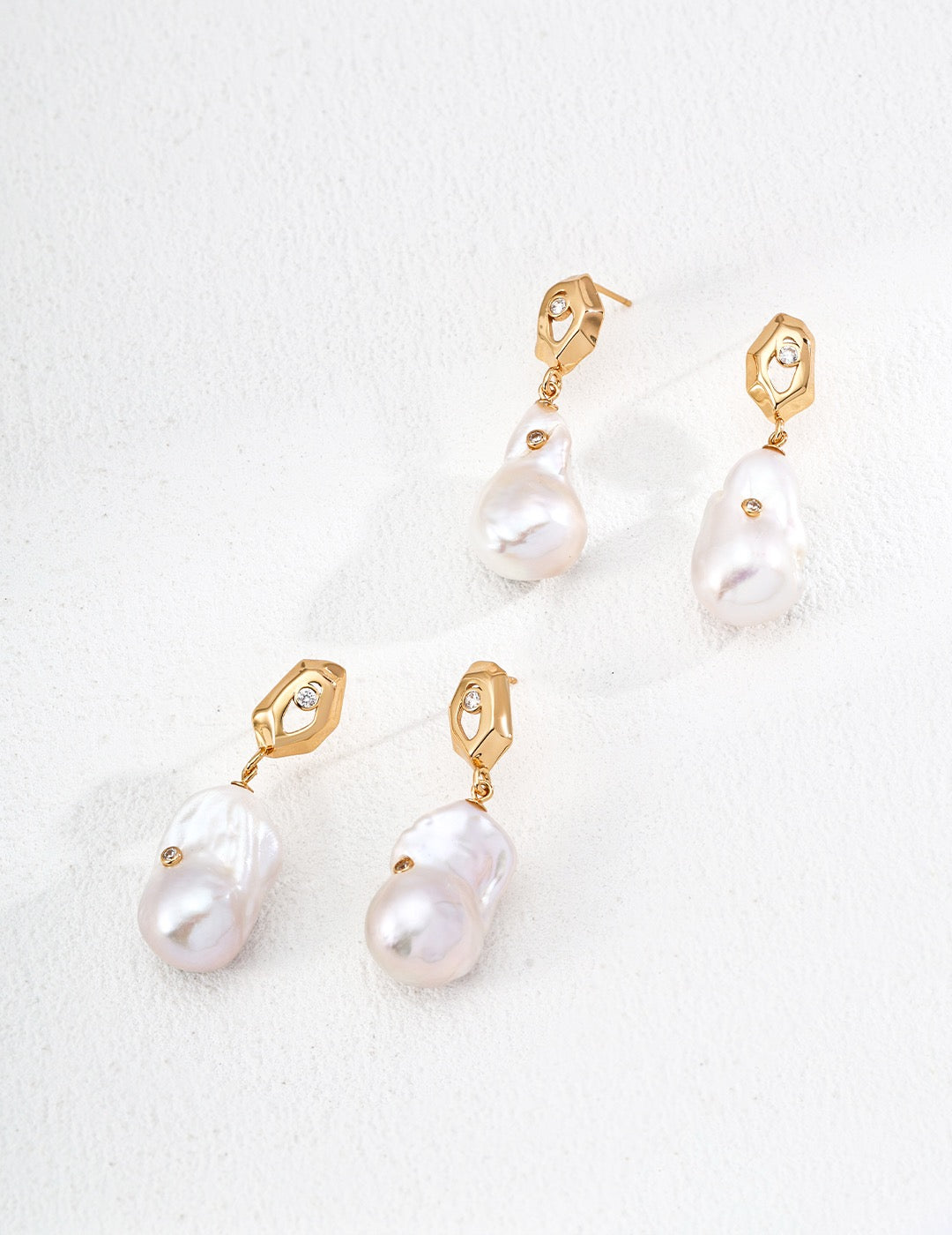 Beecroft Baroque pearl earrings