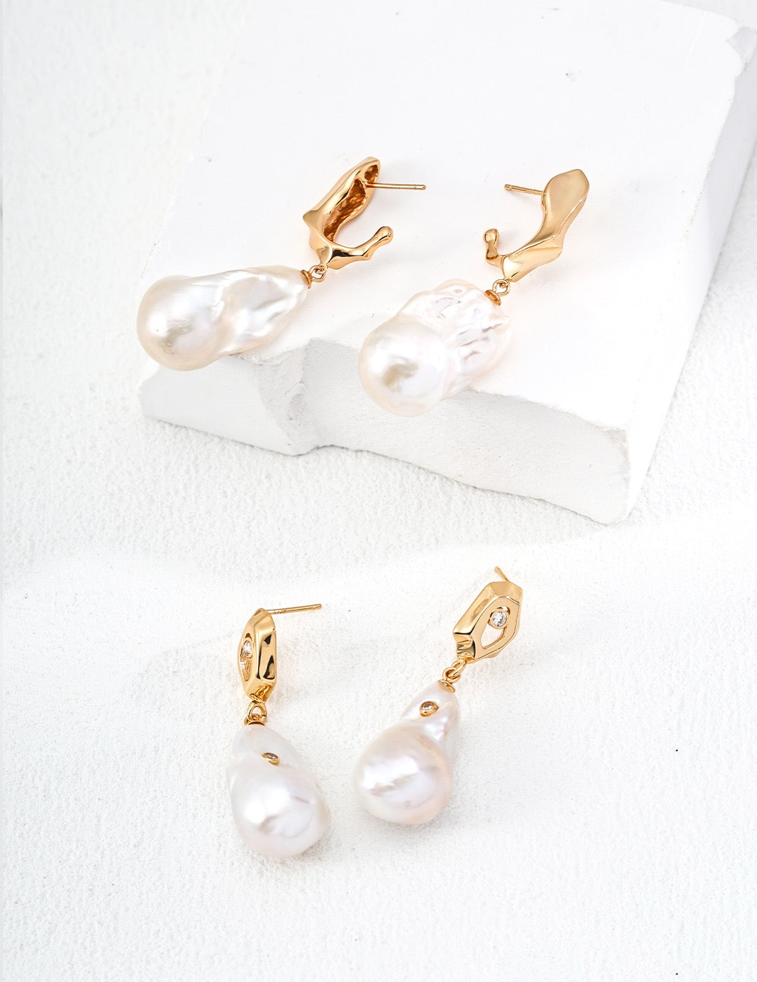 Beecroft Baroque pearl earrings