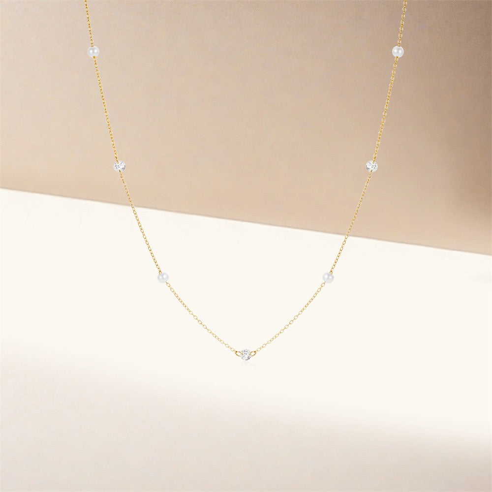 Sterling silver Emma necklace