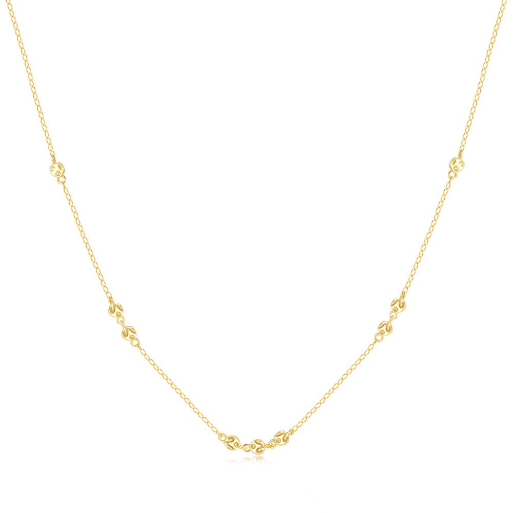 Mini chips sterling silver necklace