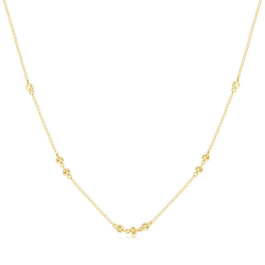 Mini chips sterling silver necklace