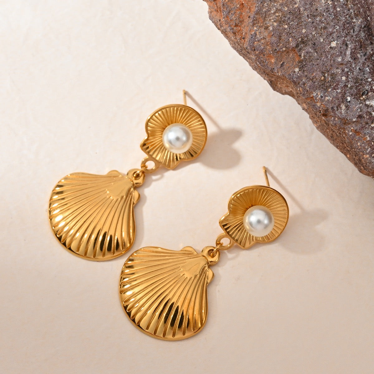 Mermaid's core earrings