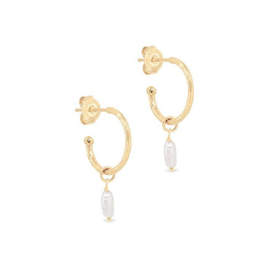 Sterling silver pearly earrings