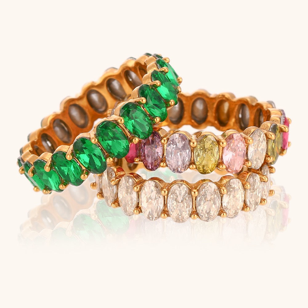 Rainbow rock band ring