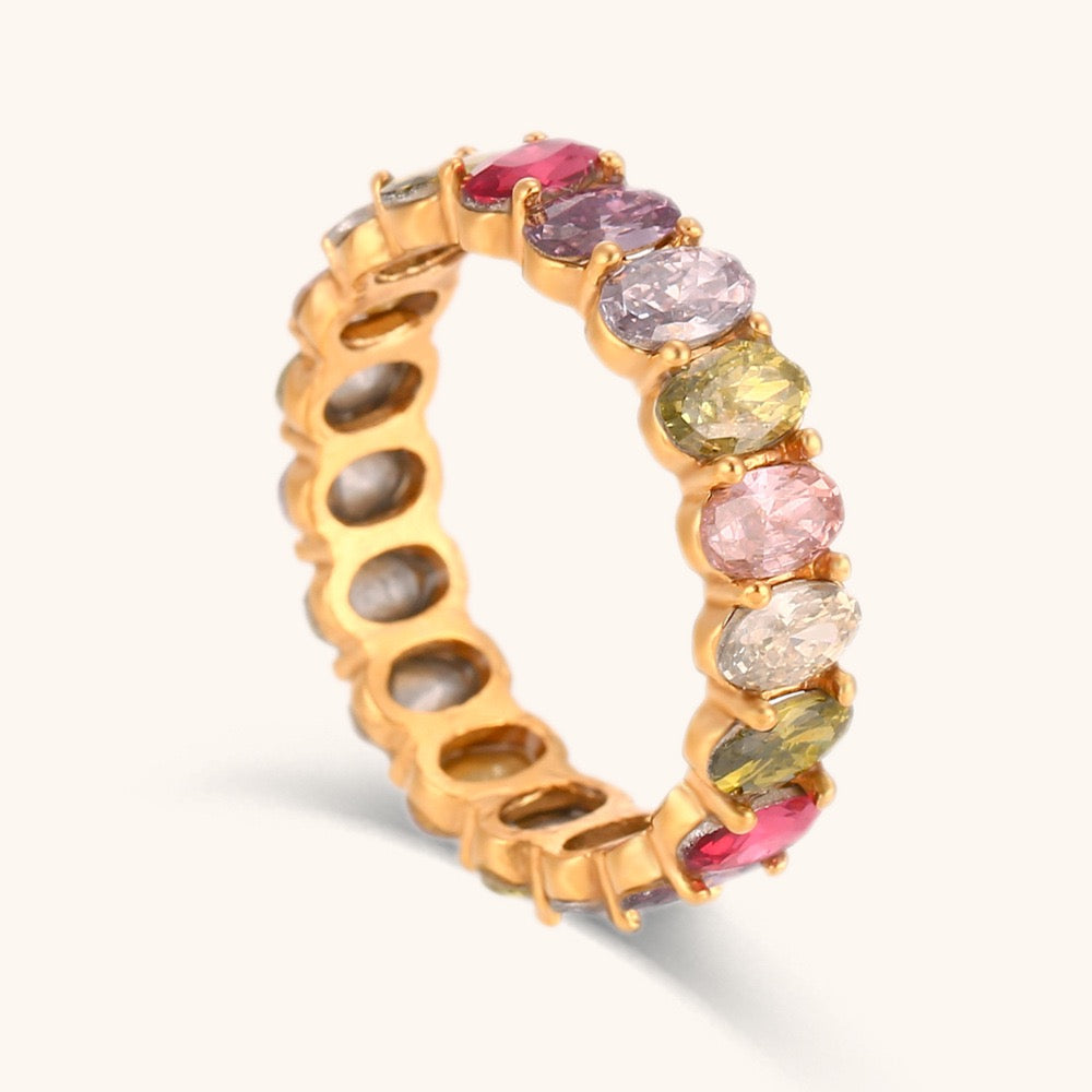 Rainbow rock band ring