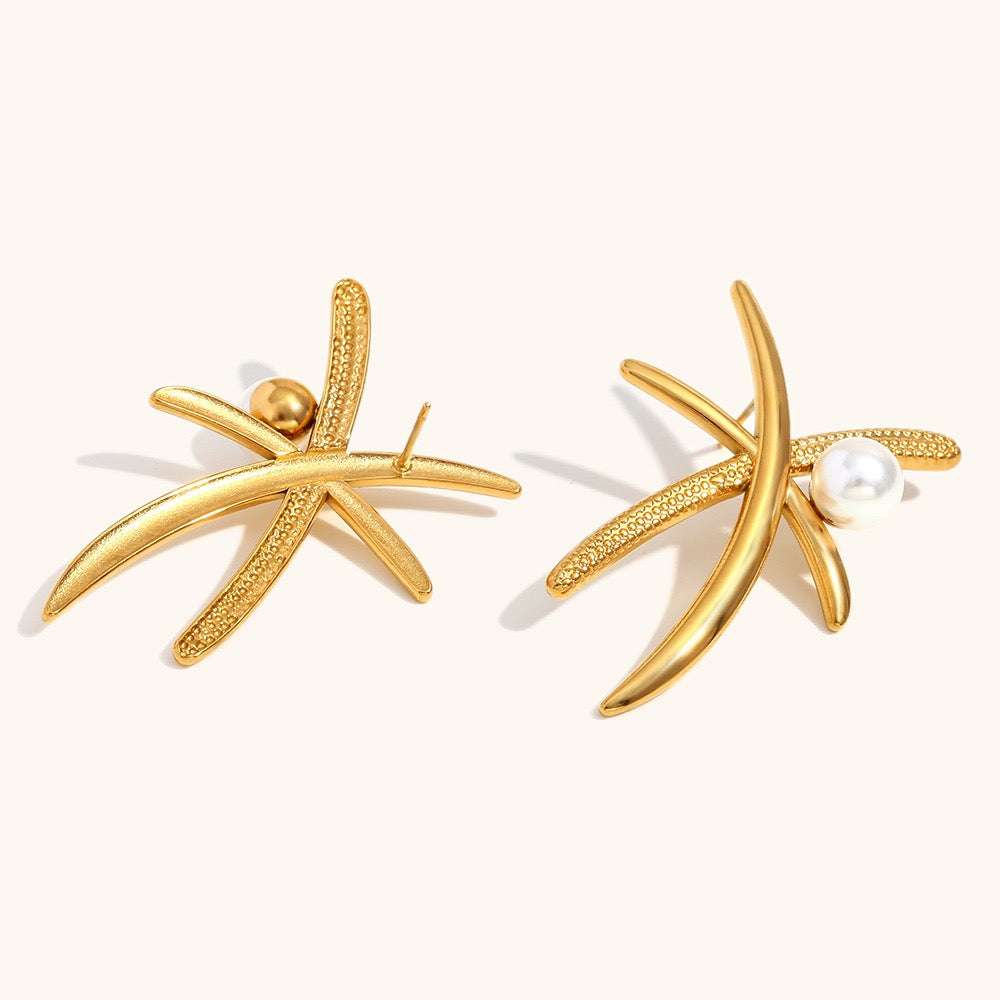Coconut tree earrings